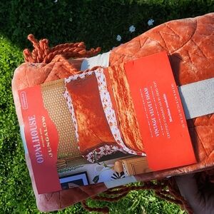 Opalhouse Orange Velvet Sham